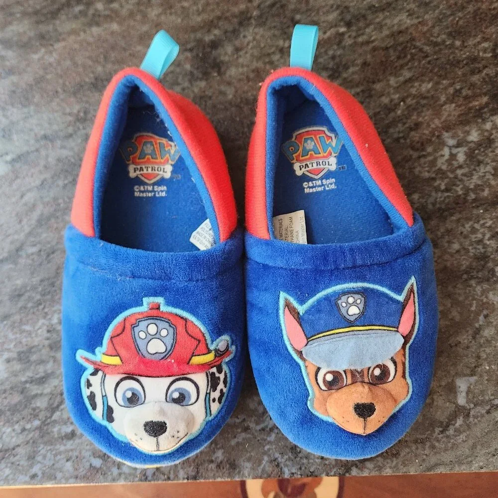 Paw Patrol Kids Slippers Size 11-12
